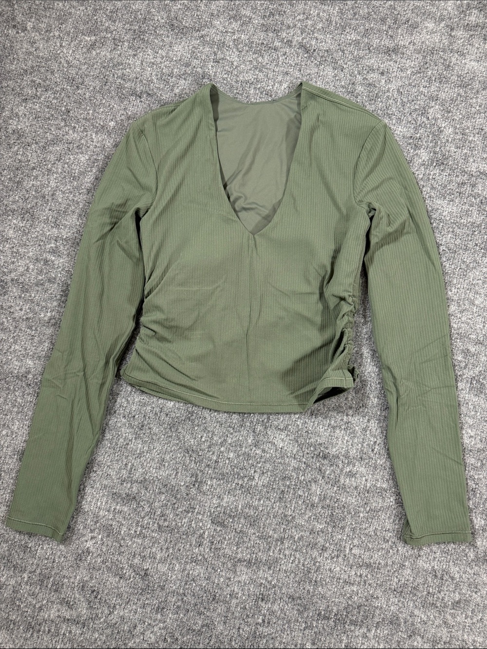 Lululemon All It Takes Ribbed Nulu V-Neck Long-Sleeve Shirt *B-D Cups
